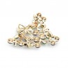 Cranberry roxo - broche de cristal
