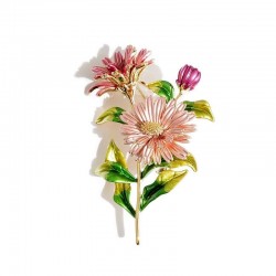 Cristal daisy - um broche elegante