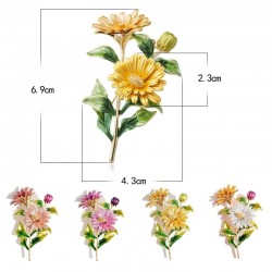 Cristal daisy - um broche elegante