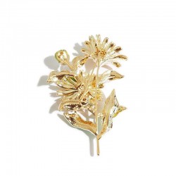 Cristal daisy - um broche elegante