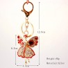 Crystal angel with wings - keyringKeyrings