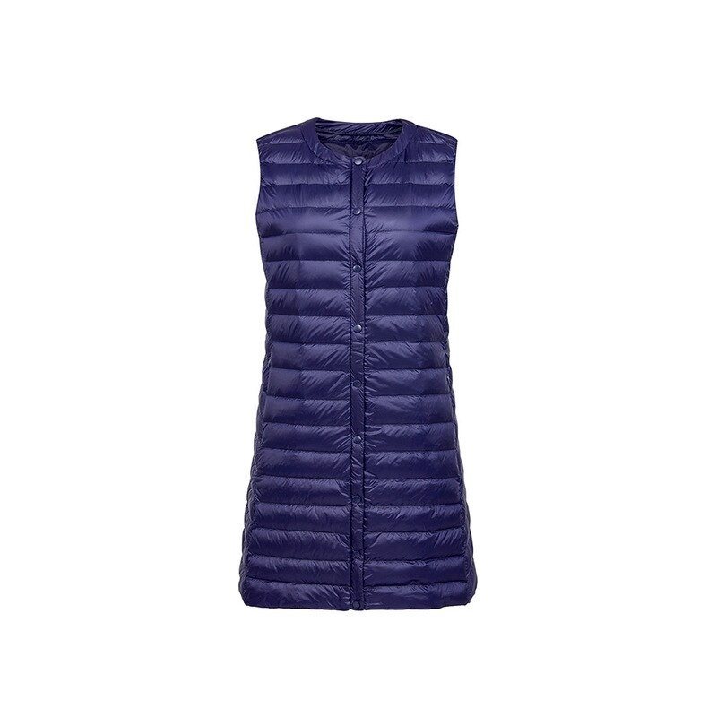 Fall - winter ultralight long down vestJackets