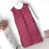 Outono - ultraleve de inverno longo para baixo colete