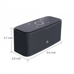 DOSS SoundBox - 2*6W - Alto-falante Bluetooth - controle de toque - wireless - som estéreo - baixo - microfone embutido