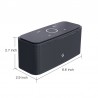 DOSS SoundBox - 2*6W - Alto-falante Bluetooth - controle de toque - wireless - som estéreo - baixo - microfone embutido