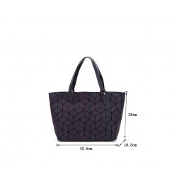Geometria totes lantejoulas - efeito espelho - saco luminoso