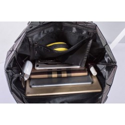 Geometria totes lantejoulas - efeito espelho - saco luminoso