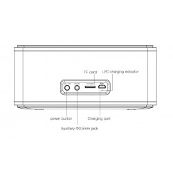 DOSS SoundBox - 2*6W - Alto-falante Bluetooth - controle de toque - wireless - som estéreo - baixo - microfone embutido