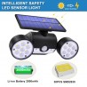 30 LED - dual head solar lamp - spotlight - PIR motion sensor - adjustable angle light - waterproofSolar lighting