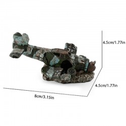 Mini resin airplane - aquarium & fish tank decorationAquarium