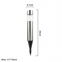 Stainless steel LED solar garden lamp - waterproof stickGarden
