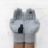 Cashmere gloves with kittenGloves