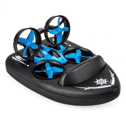 JJRC H36F Terzetto 1/20 2.4G - 3 em 1 - RC drone voador - barco de condução terrestre - modelo RTR