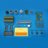 Torpedo de barco submarino elétrico RC - kit modelo de montagem - brinquedo DIY