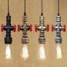 Tubo de água de ferro industrial - lâmpada vintage com cabo - E27 LED