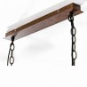Vintage - suporte de garrafas de suspensão - lâmpada de teto de ferro - E27 LED
