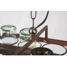 Vintage - suporte de garrafas de suspensão - lâmpada de teto de ferro - E27 LED