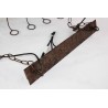 Vintage - suporte de garrafas de suspensão - lâmpada de teto de ferro - E27 LED