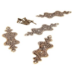 Bronze antigo - móveis canto protetores decorativos - 4 peças