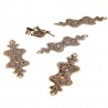 Bronze antigo - móveis canto protetores decorativos - 4 peças