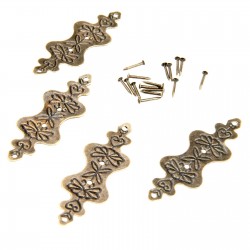 Bronze antigo - móveis canto protetores decorativos - 4 peças