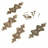 Bronze antigo - móveis canto protetores decorativos - 4 peças