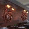 Engrenagem industrial estilo Loft - lâmpada de luz de parede vintage
