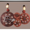 Engrenagem industrial estilo Loft - lâmpada de luz de parede vintage