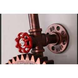 Engrenagem industrial estilo Loft - lâmpada de luz de parede vintage