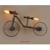 Tubo de bicicleta e água - luz de Edison LED vintage - lâmpada de parede