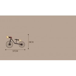 Tubo de bicicleta e água - luz de Edison LED vintage - lâmpada de parede