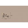 Tubo de bicicleta e água - luz de Edison LED vintage - lâmpada de parede