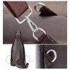 Bolsa de couro de crossbody na moda com padrão de folhas