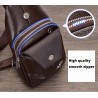 Bolsa de couro de crossbody na moda com padrão de folhas