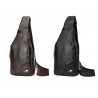Bolsa de couro de crossbody na moda com padrão de folhas