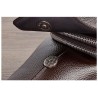Bolsa de couro de crossbody na moda com padrão de folhas