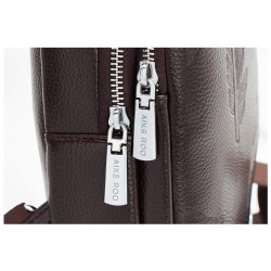Bolsa de couro de crossbody na moda com padrão de folhas