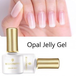 gelatina de opala - verniz de unhas - branco embebir gel de esmalte UV 6ml