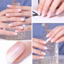 gelatina de opala - verniz de unhas - branco embebir gel de esmalte UV 6ml