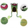 Little frog - children's warm hat with ear flaps & tasselsHats & caps