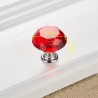 Furniture handles with screws - crystal knobs - 30mm - 5 piecesFurniture