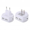 Carregador de porta USB duplo com luz noturna LED - sensor de luz